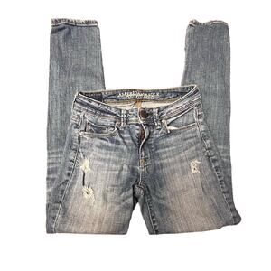 American Eagle Outfitters AEO Vintage Ripped Destructed Jeans Size 0
